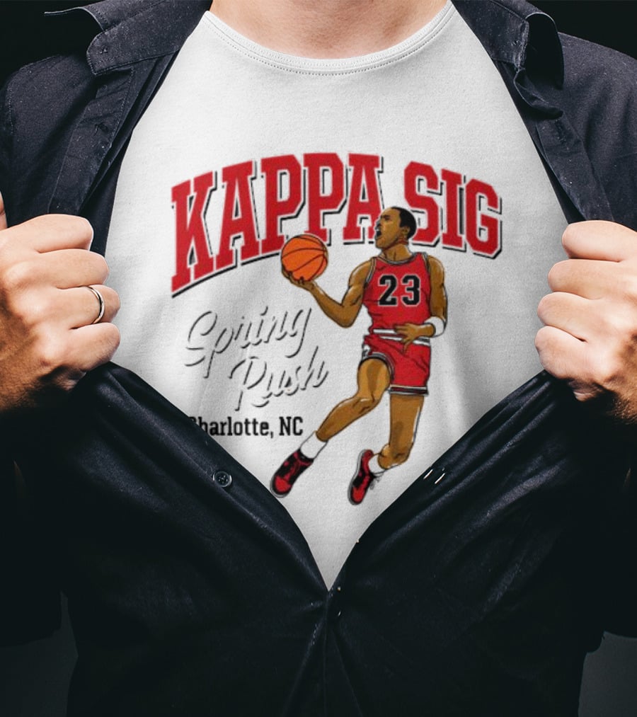 Kappa Sig 23 Basketball Spring Rush Charlotte NC T-Shirt