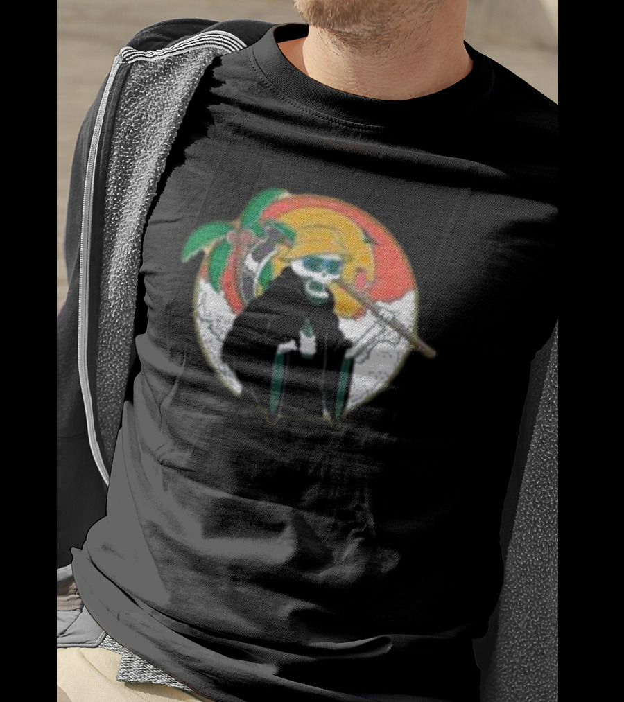 God Of Death On Vacation Grim Reaper Beach Summer T-Shirt