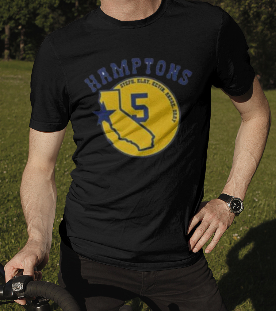 Golden State Hamptons 5 Steph Klay Kevin Andre Dray California Star T-Shirt