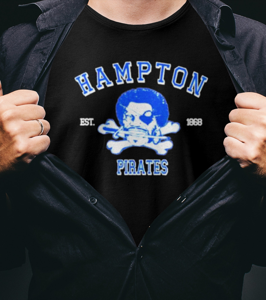 Hampton Pirates Est.1868 Skull And Crossbones T-Shirt