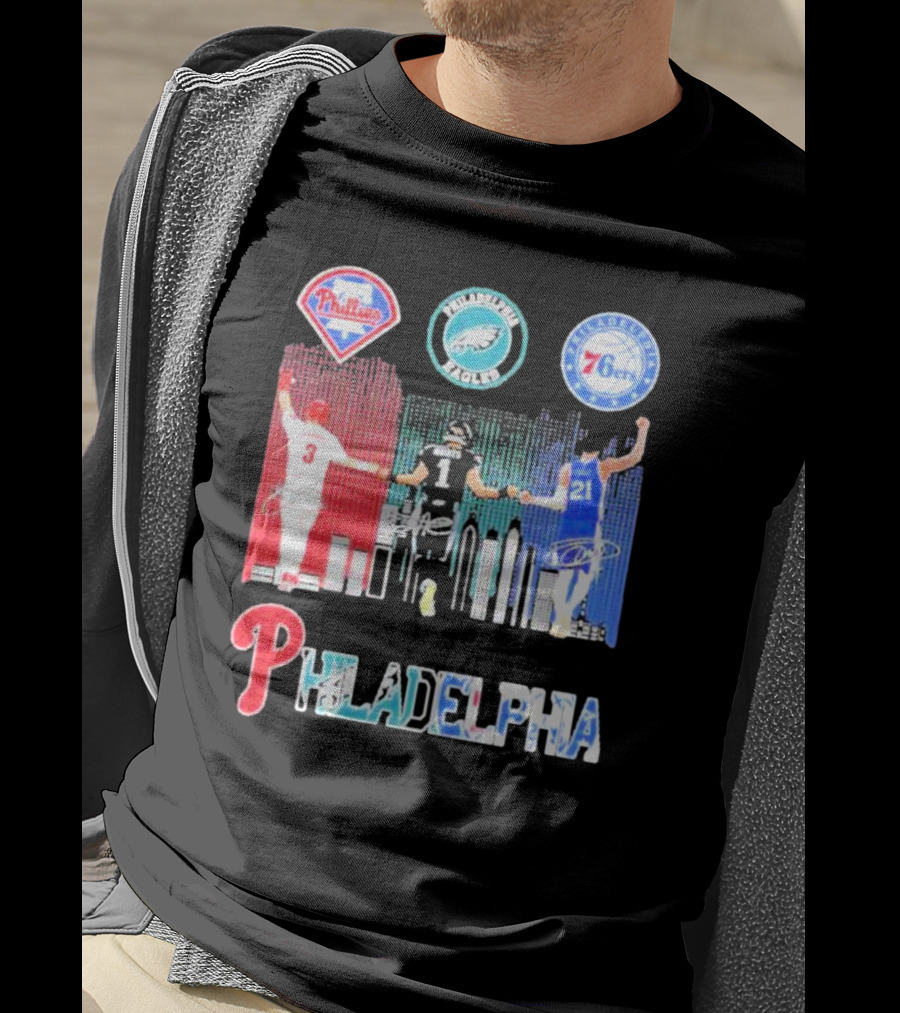 Philadelphia Phillies Eagles 76ers Harper T-Shirt