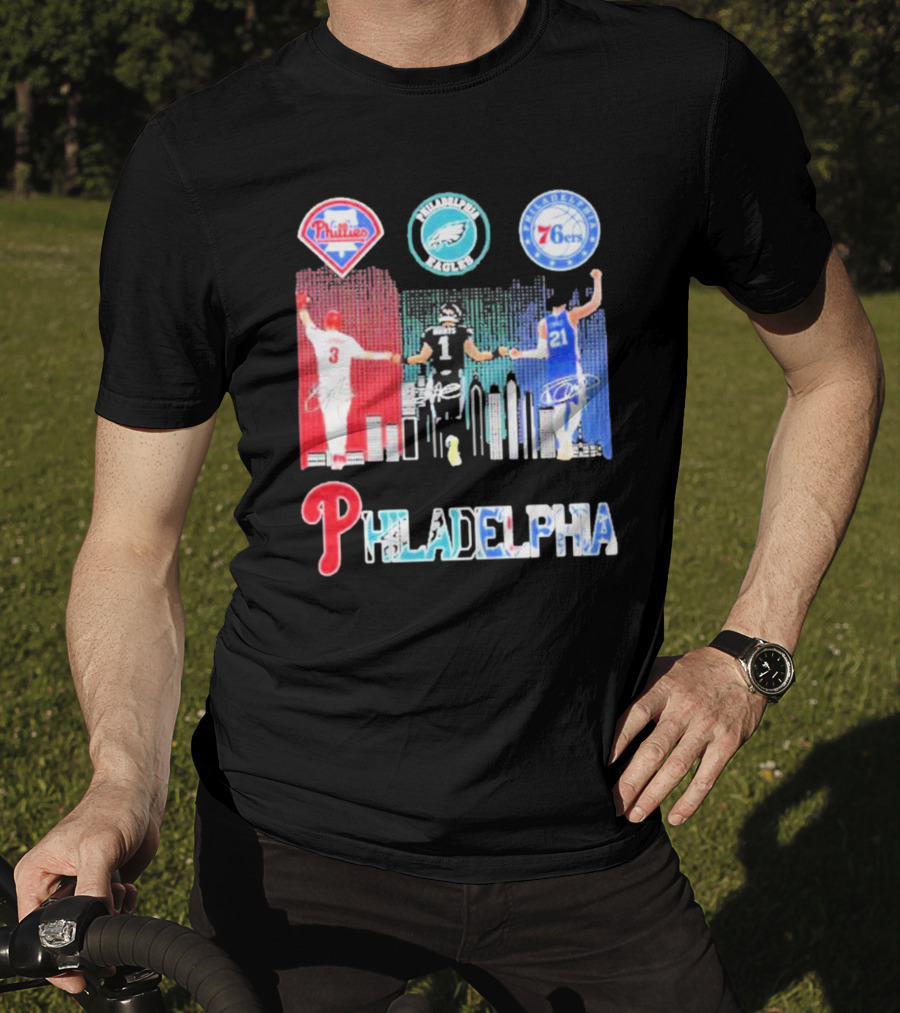 Philadelphia Phillies Eagles 76ers Harper T-Shirt