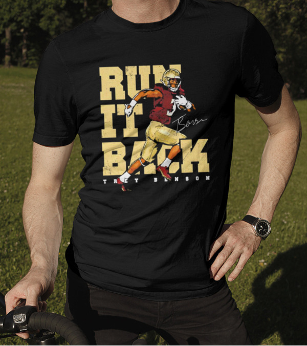 Trey Benson Run It Back Football T-Shirt