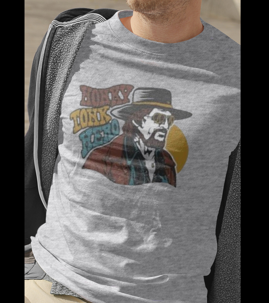 Waylon Jennings Merch Store Honky Tonk Hero T-Shirt