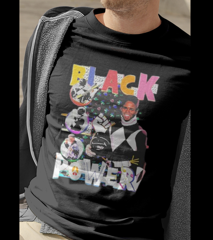 Black Power Mighty Morphin Tribute Go Go T-Shirt