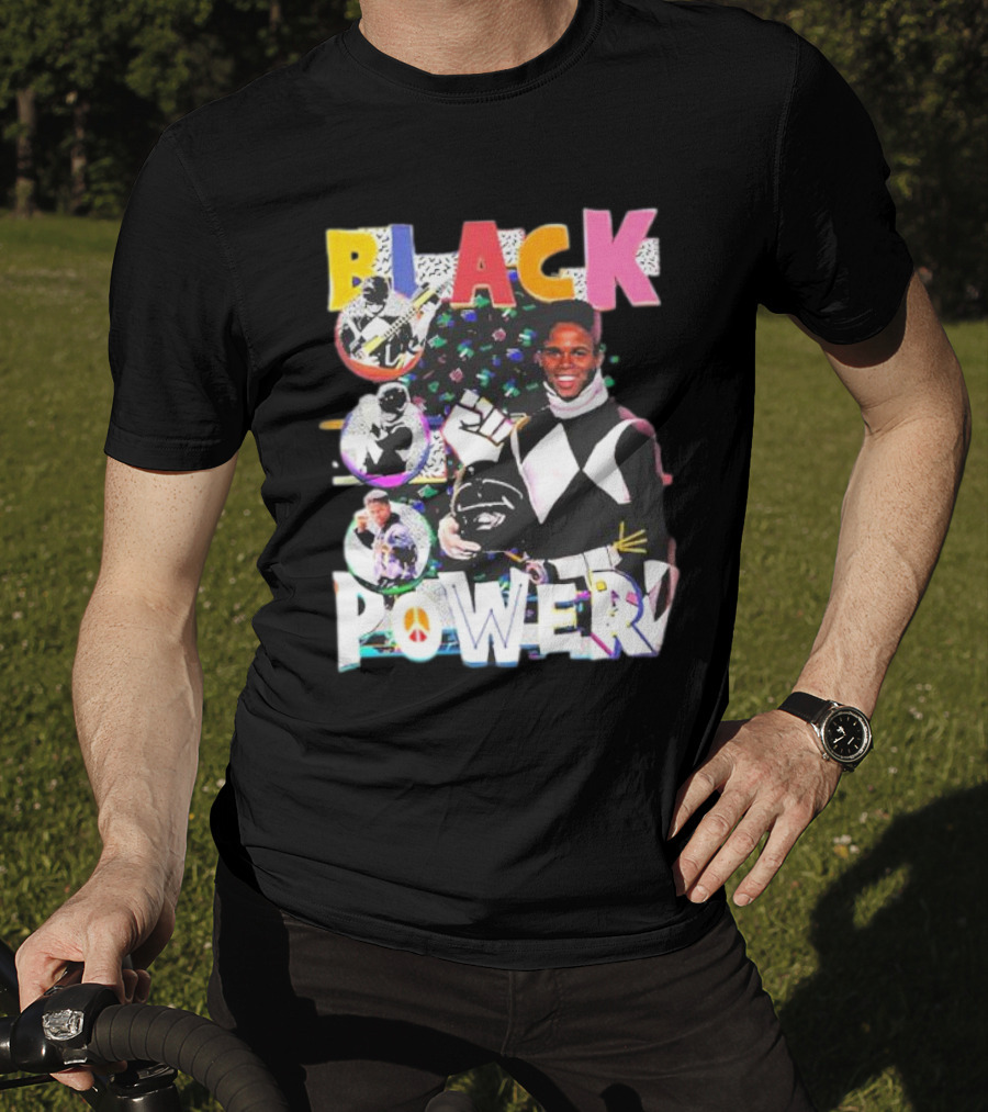 Black Power Mighty Morphin Tribute Go Go T-Shirt