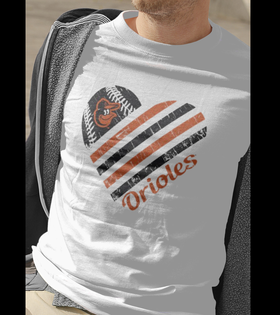 Baltimore Orioles Heart Graphic G-III 4Her By Carl Banks White T-Shirt