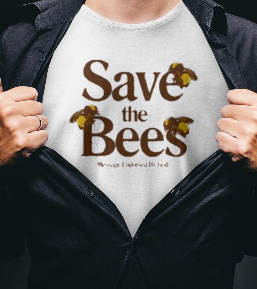 Save The Bees Flower Boy Enthusiast T-Shirt