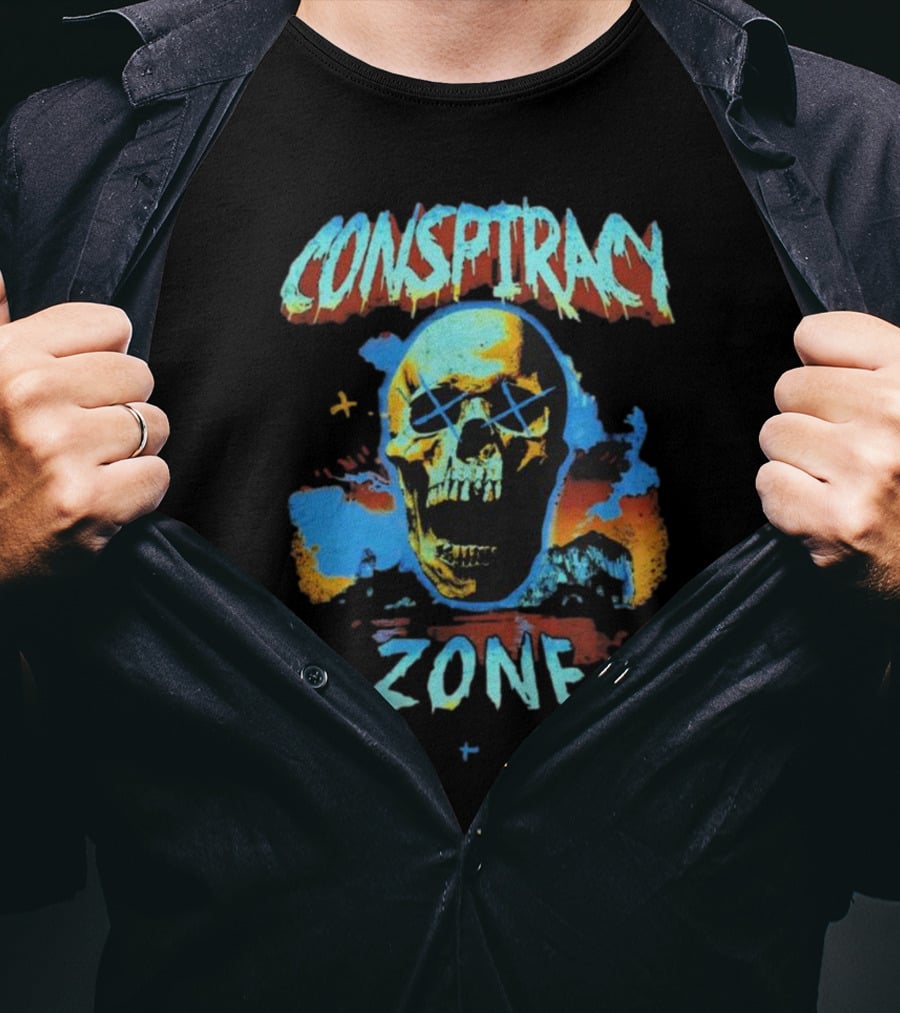 Conspiracy Zone Skull Art Shane Dawson Merchandise T-Shirt