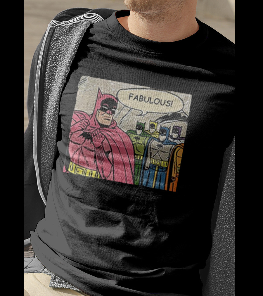 Batman Fabulous Pink Costume Comic Panel T-Shirt