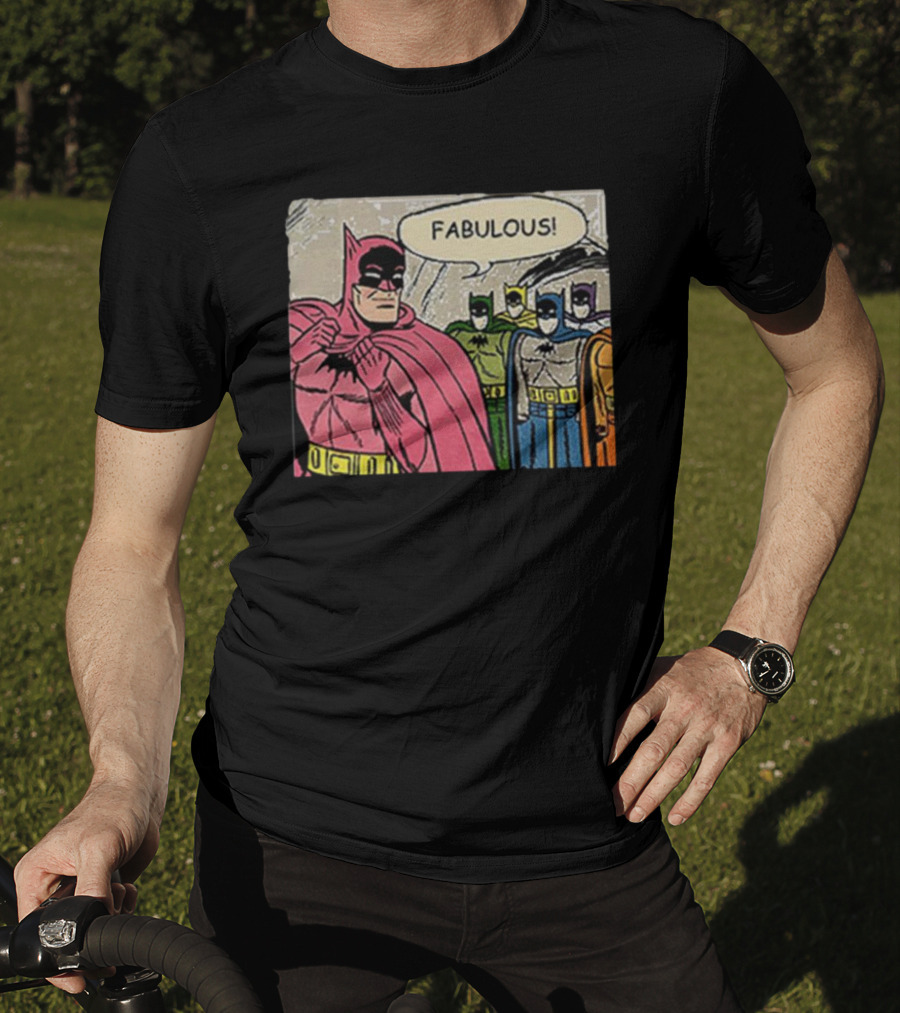 Batman Fabulous Pink Costume Comic Panel T-Shirt