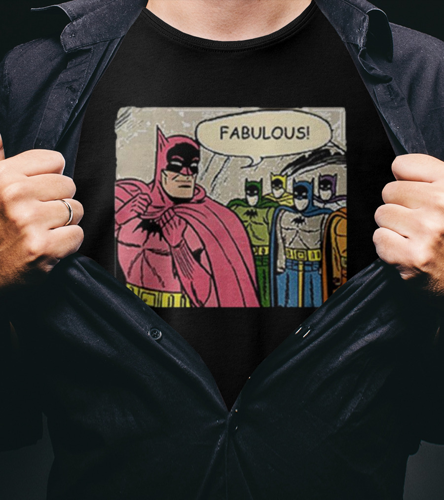Batman Fabulous Pink Costume Comic Panel T-Shirt