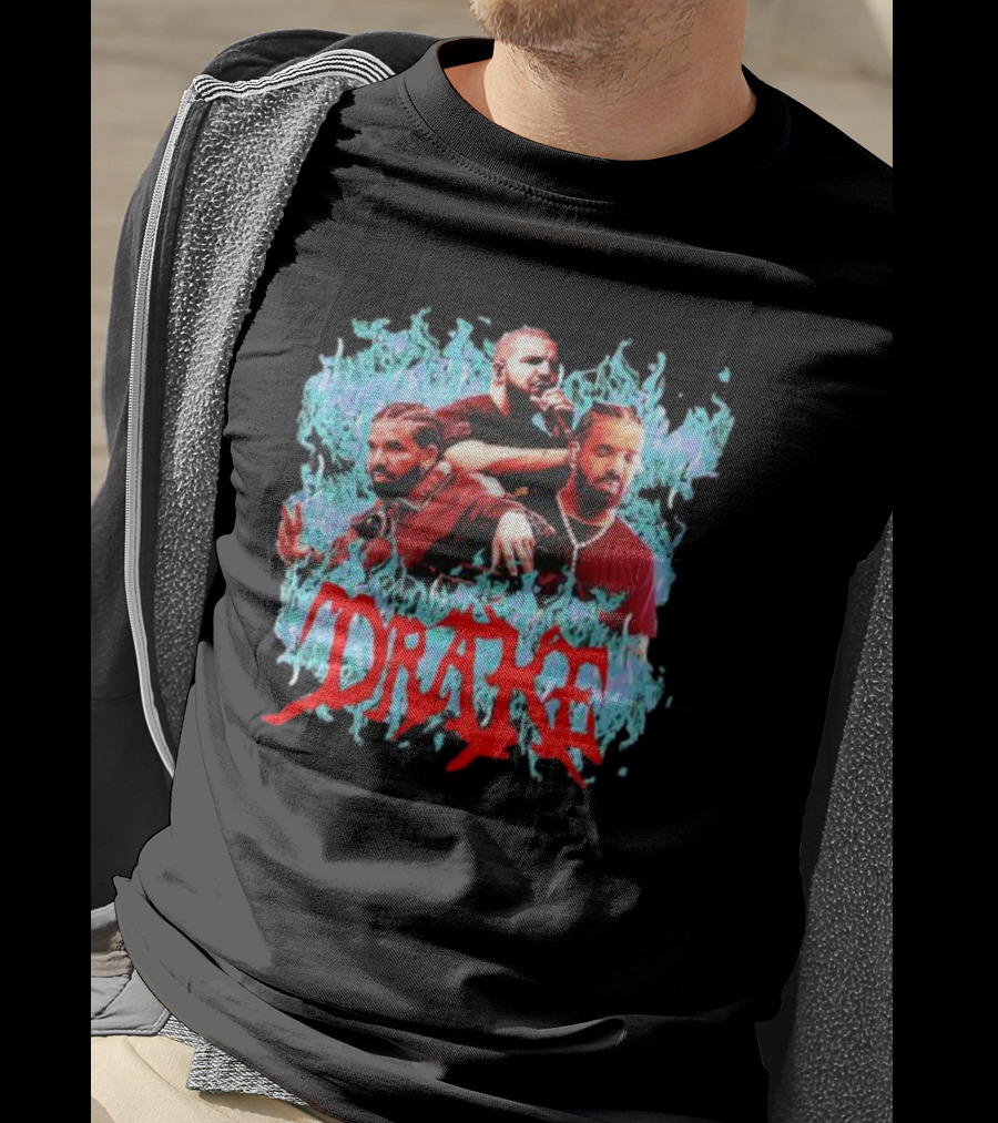 Comfort Colors Drake Flame Graphic Merch T-Shirt