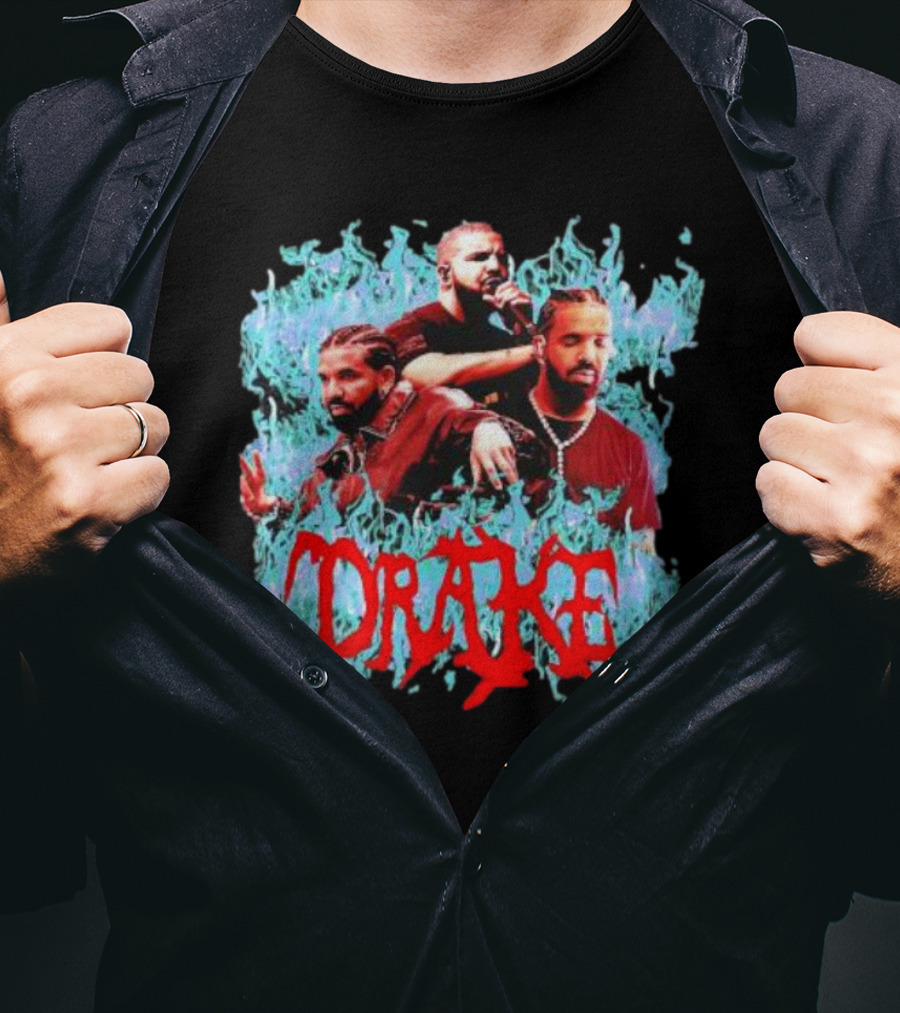Comfort Colors Drake Flame Graphic Merch T-Shirt