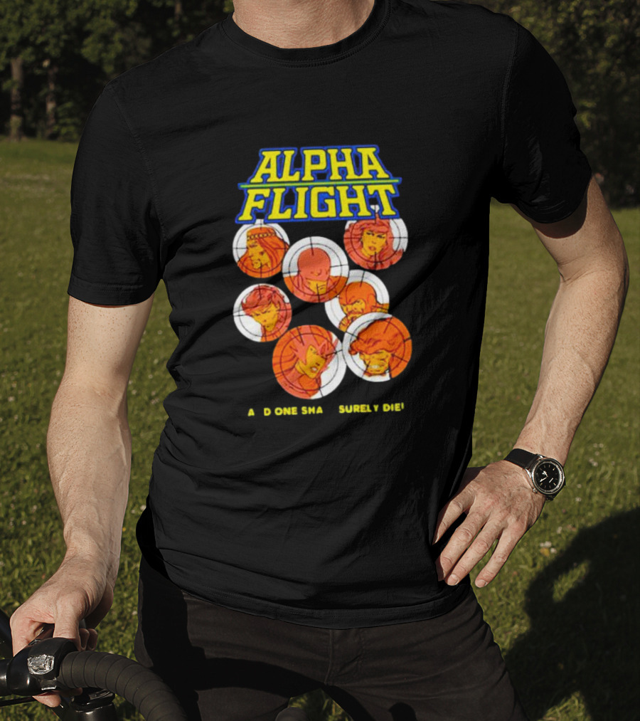 Alpha Flight Marvel Comic Art Team Characters T-Shirt