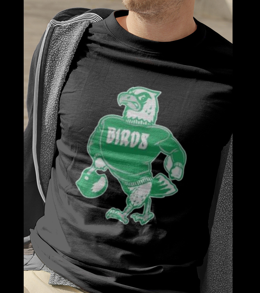 Philly Birds Mascot In Green Sweater Iconic T-Shirt