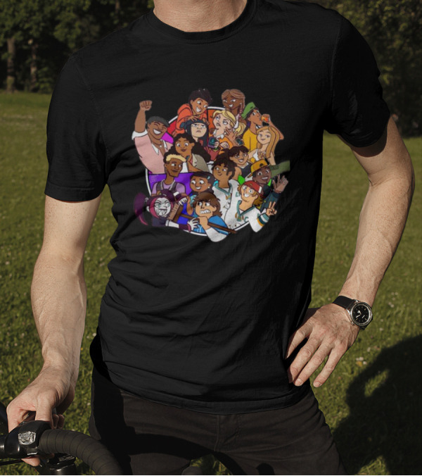 Terry McGurrin Total Drama Colorful Characters Circle T-Shirt