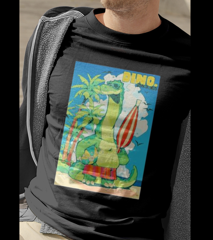 Dino Beach Days Noodle Shop Adventures T-Shirt