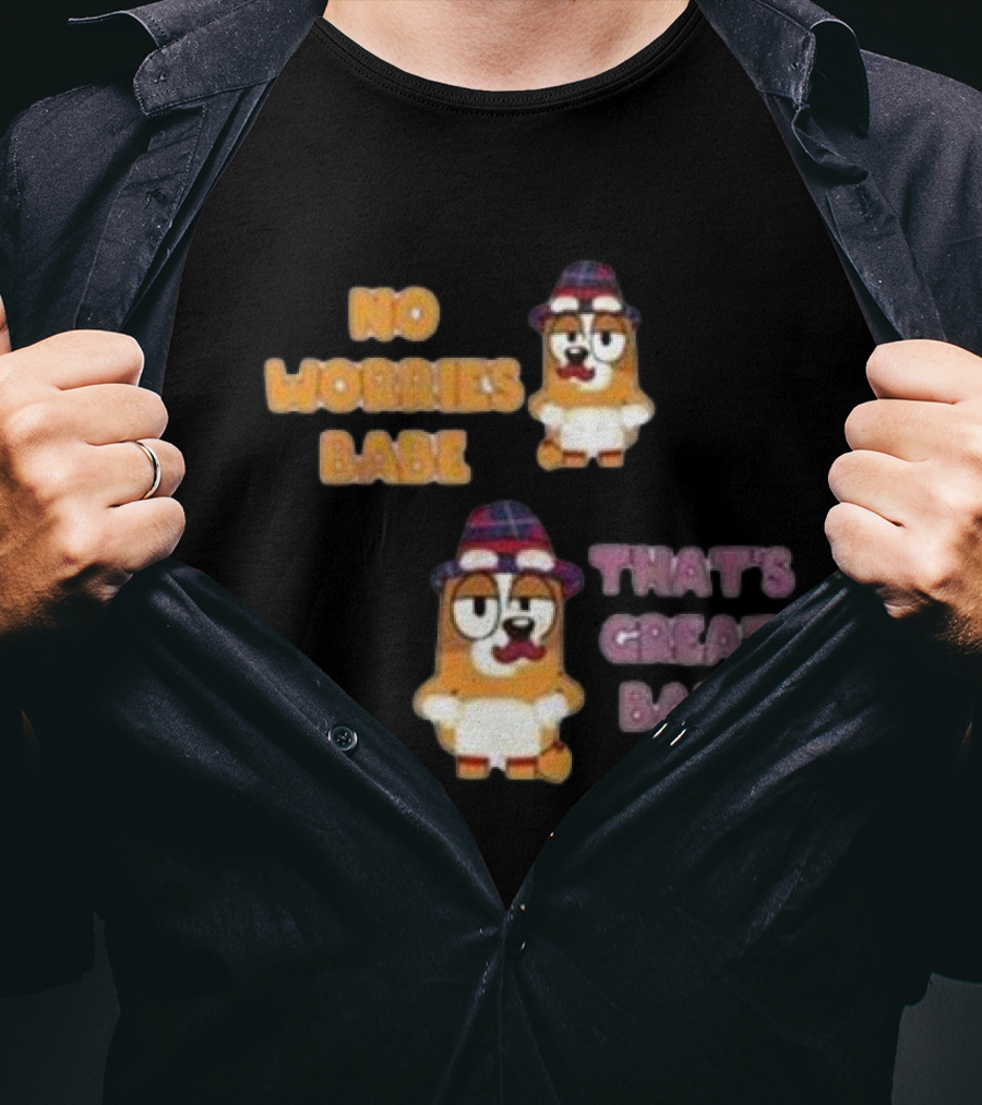 No Worries Babe That's Great Babe Bingo Couple T-Shirt