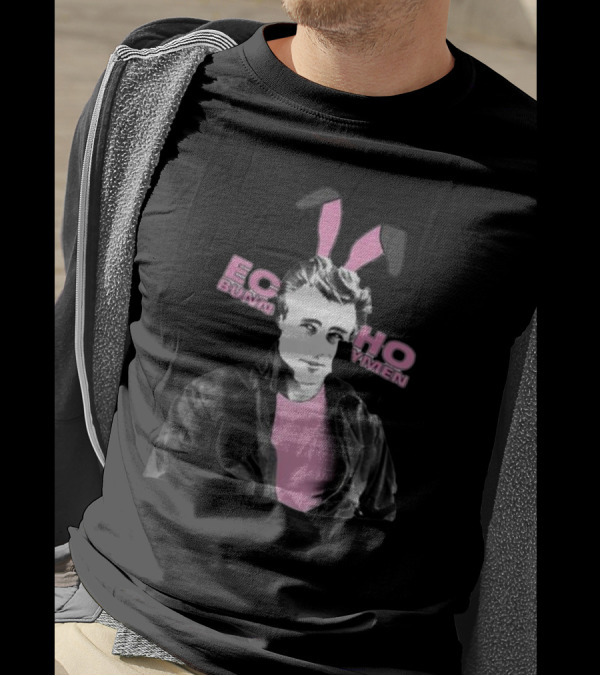 Echo And The Bunnymen Bunny Dean Retro Pink Bunny Ears T-Shirt