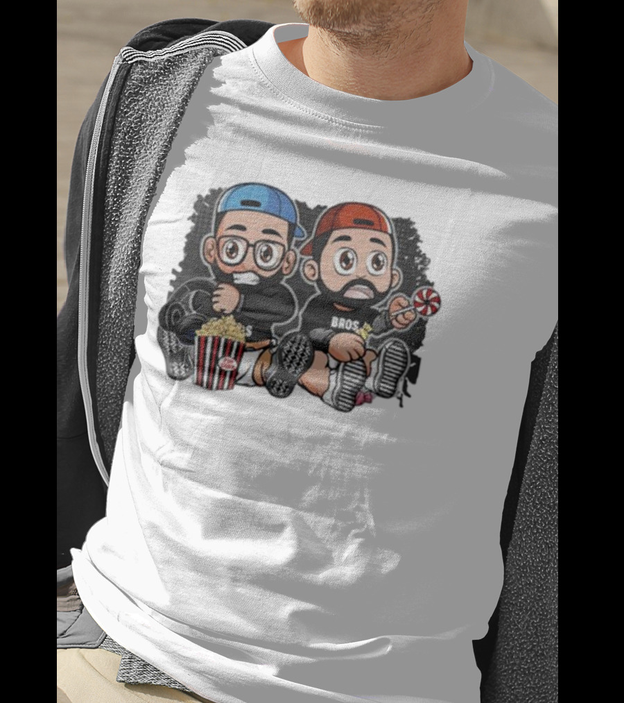 JK Bros Caca Babies Popcorn Lollipop Cap Duo Bros T-Shirt