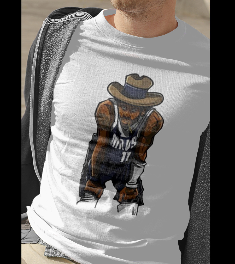 Kyriewrld Merch Cowboy Kai Mavs 11 Basketball Cartoon T-Shirt