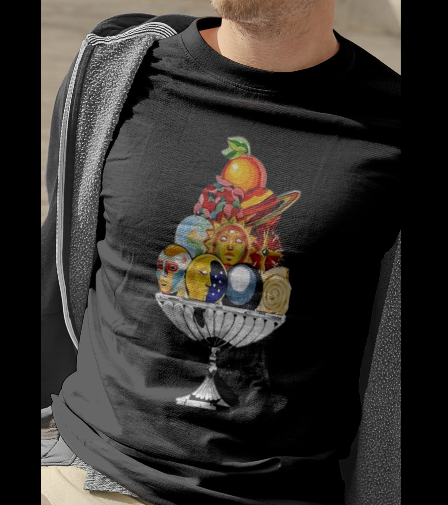 Louis Tomlinson Casablanca Celestial Pyramid Solar Planetary Fruit Bowl T-Shirt