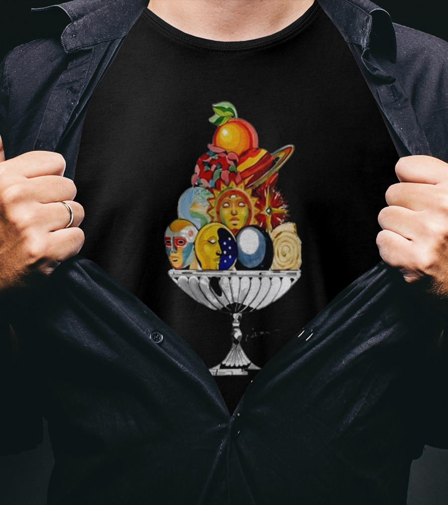 Louis Tomlinson Casablanca Celestial Pyramid Solar Planetary Fruit Bowl T-Shirt