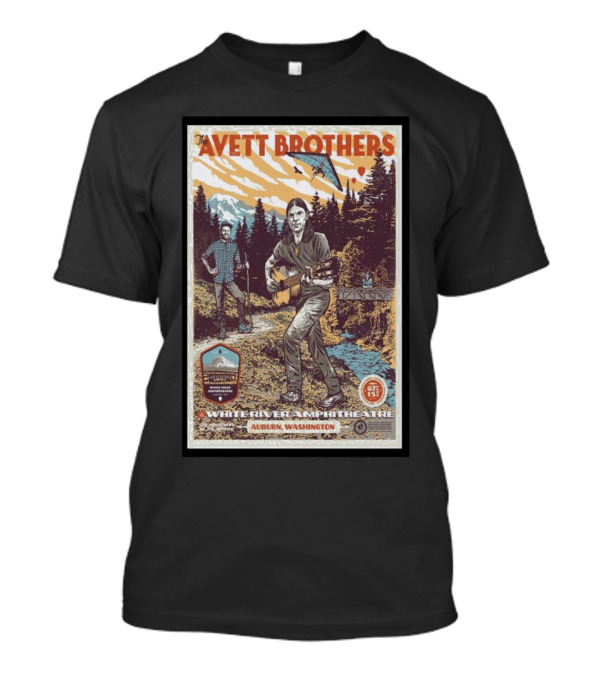 Avett Brothers Live White River Amphitheatre Auburn Washington Event T-Shirt