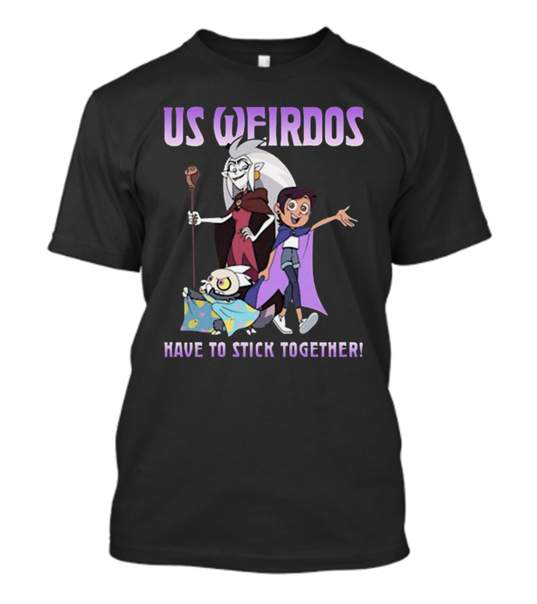 Us Weirdos Have To Stick Together The Owl House Characters Pose T-Shirt