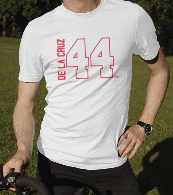 Elly De La Cruz Cincinnati Reds 44 ’47 Name And Number T-Shirt