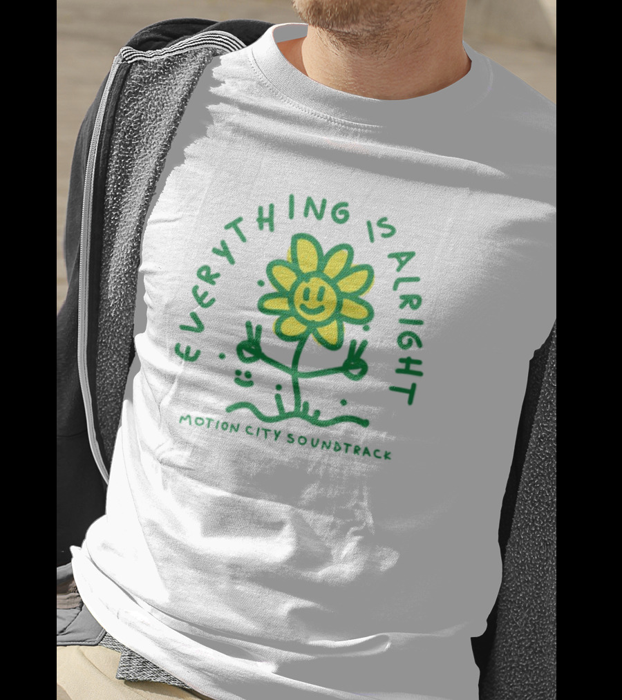 Everything Is Alright Motion City Soundtrack Smiley Flower T-Shirt