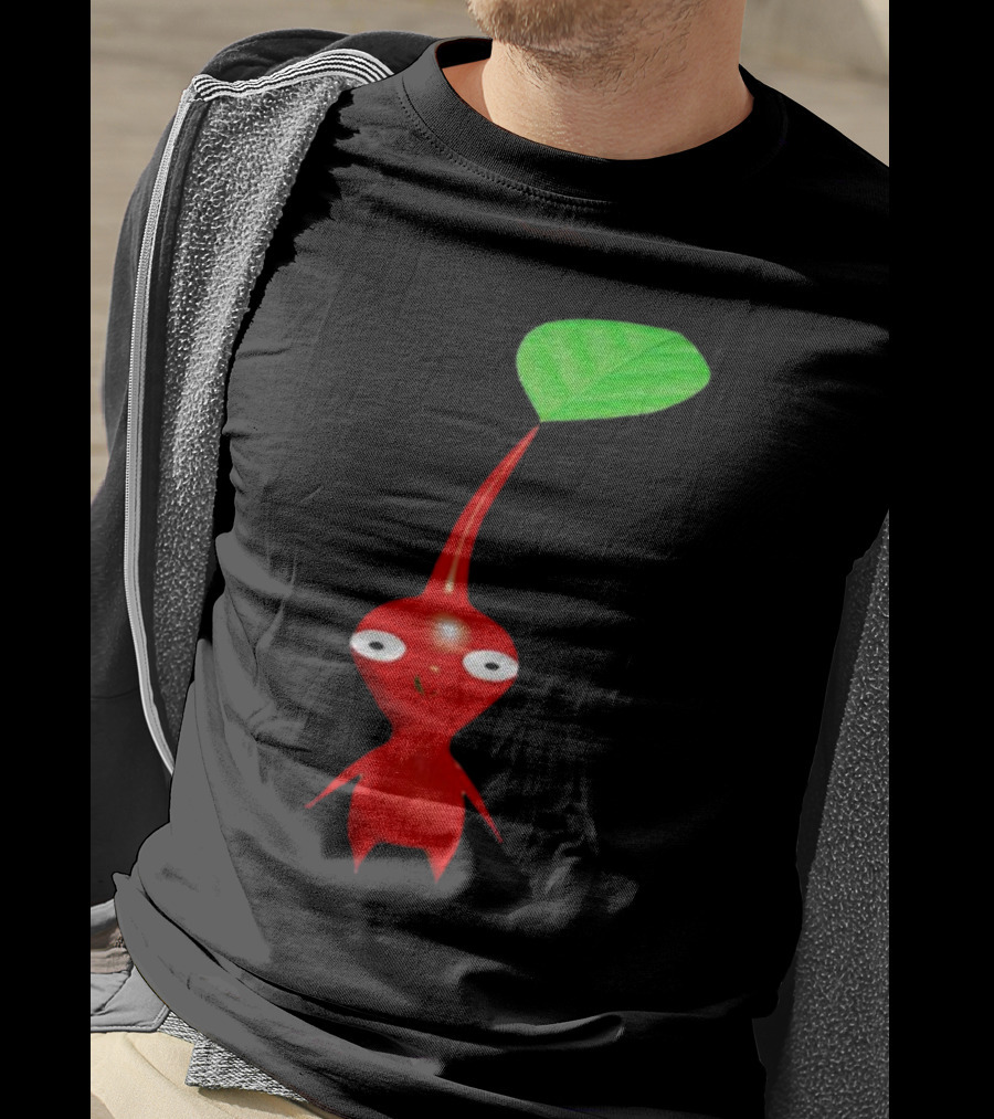 Pikmin Red Pikpik Character With Leaf Stem T-Shirt