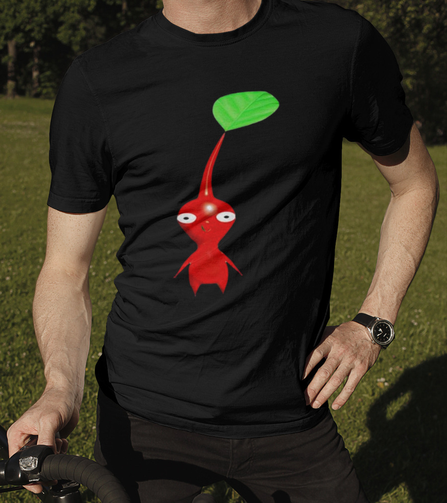 Pikmin Red Pikpik Character With Leaf Stem T-Shirt