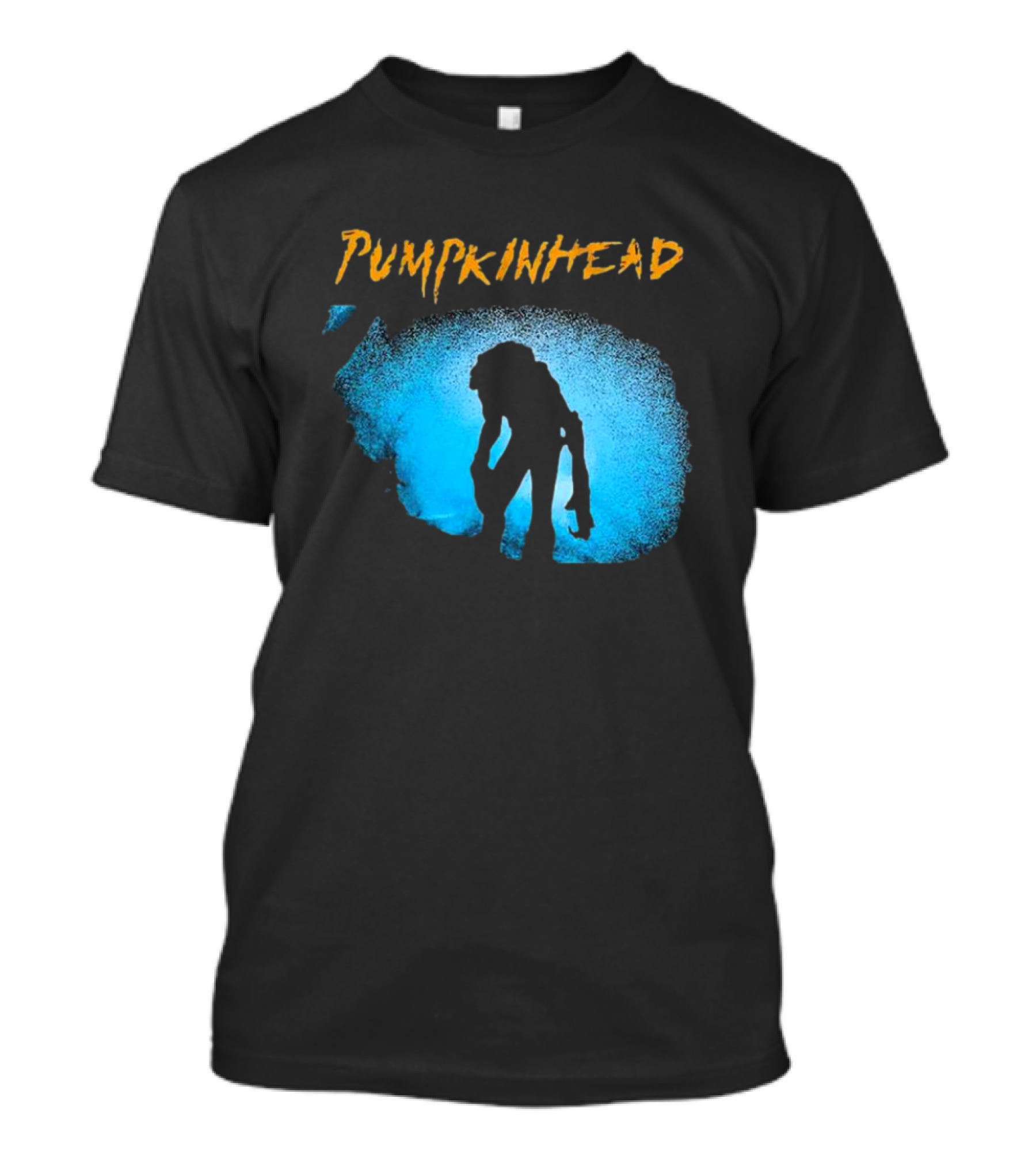 Pumpkinhead Horror Icon Silhouette Blue Glow T-Shirt