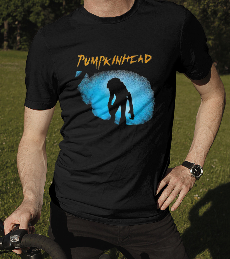 Pumpkinhead Horror Icon Silhouette Blue Glow T-Shirt