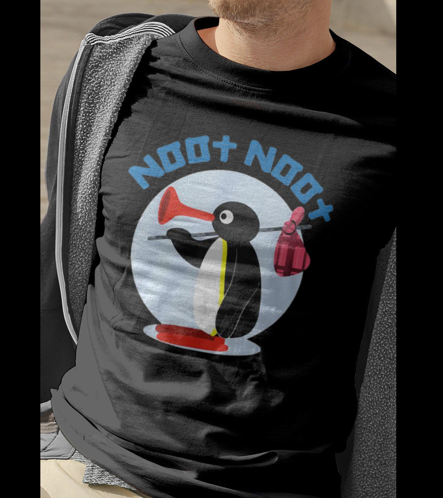 NOOT NOOT Pingu Penguin Red Horn Backpack Circle T-Shirt