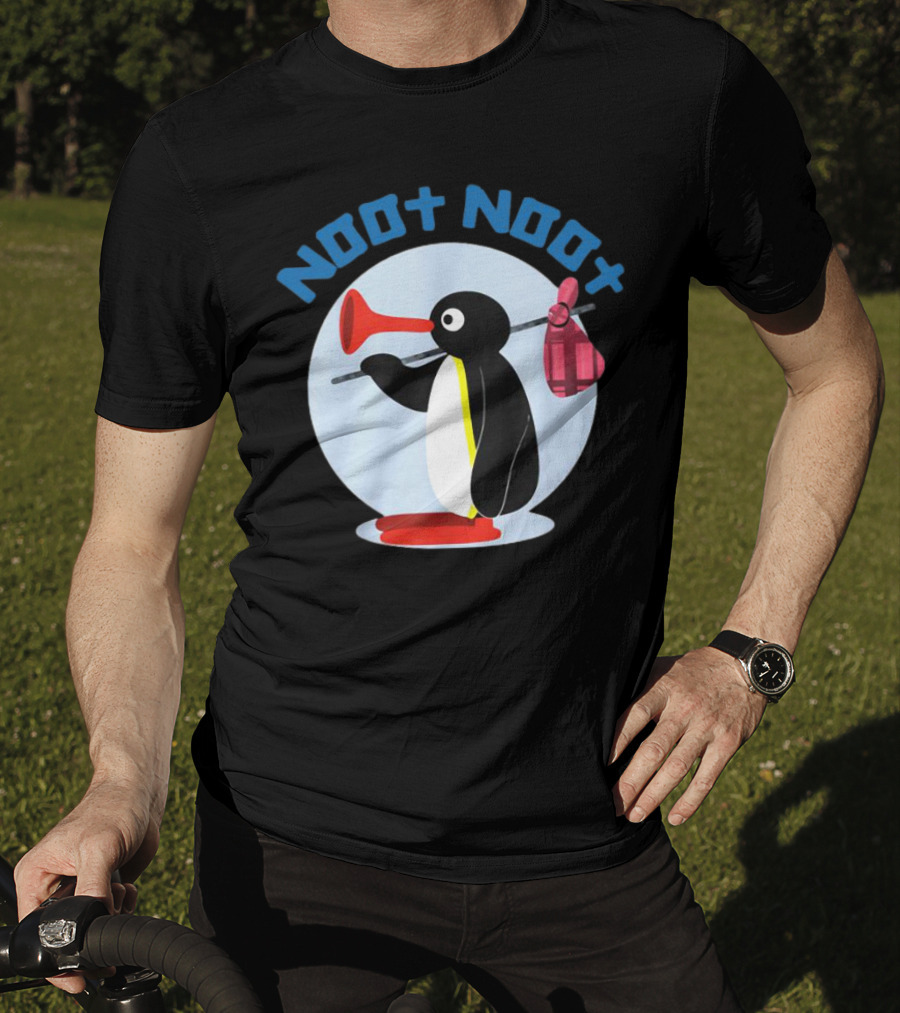 NOOT NOOT Pingu Penguin Red Horn Backpack Circle T-Shirt