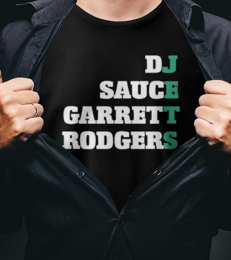 DJ Sauce Garrett Rodgers New York Jets T-Shirt