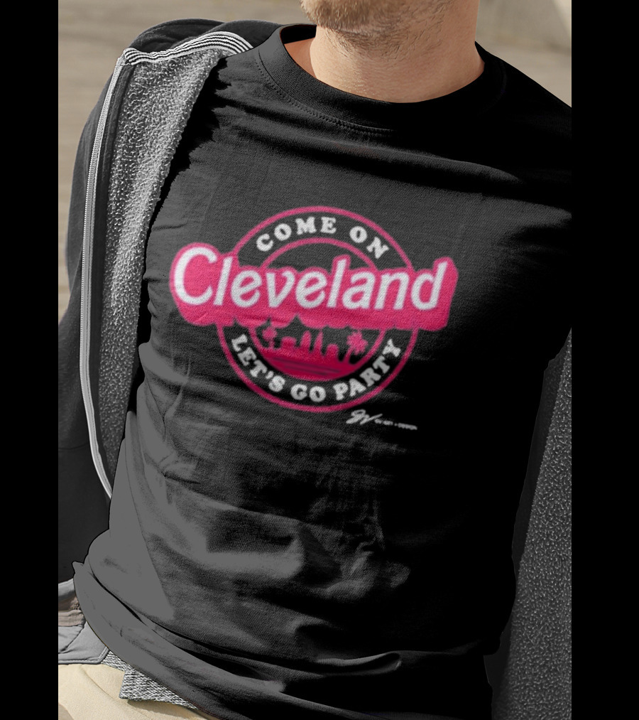 Gv Art Cleveland Come On Let's Go Party Skyline T-Shirt