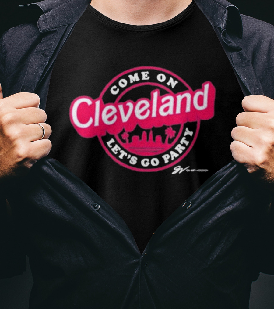 Gv Art Cleveland Come On Let's Go Party Skyline T-Shirt