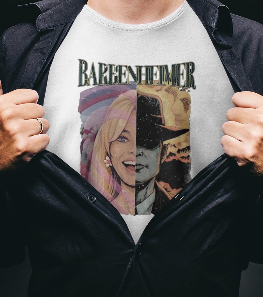 Barbenheimer Vintage I Survived Barbie Oppenheimer Fusion Uk Best Bernheimer India T-Shirt