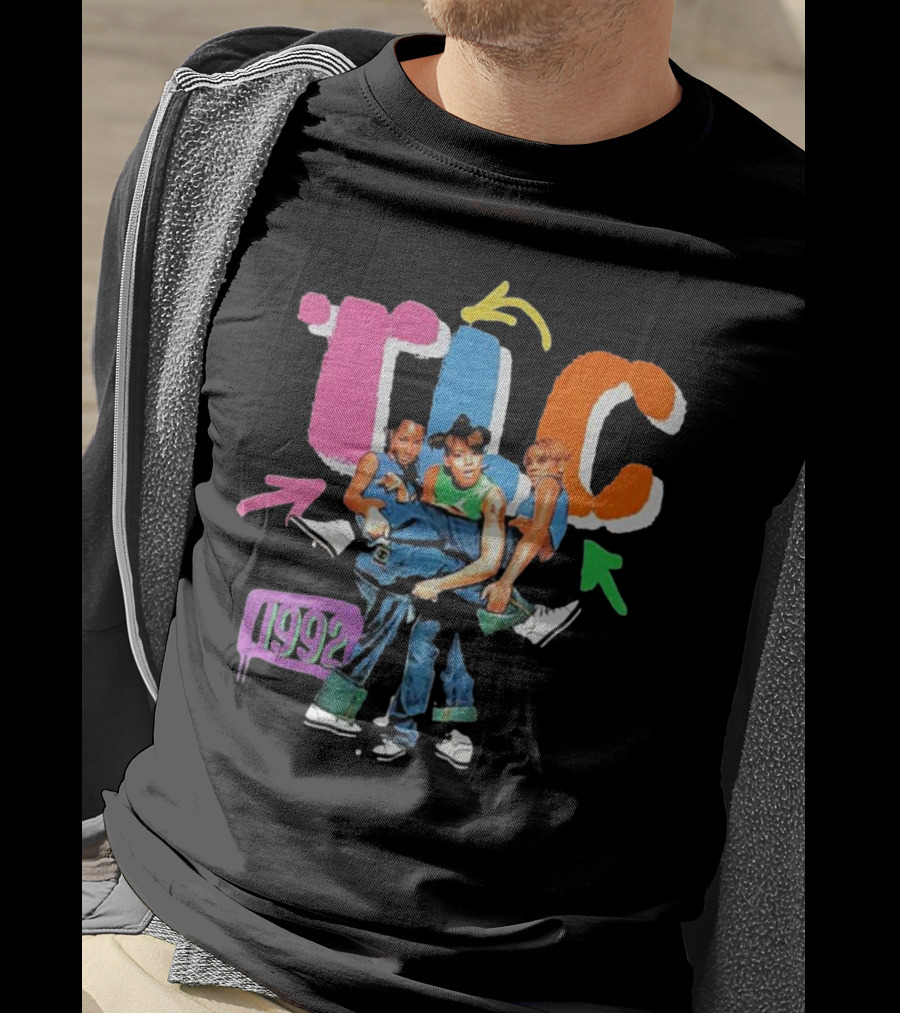 TLC 1992 Attractive Kicking Group T-Shirt