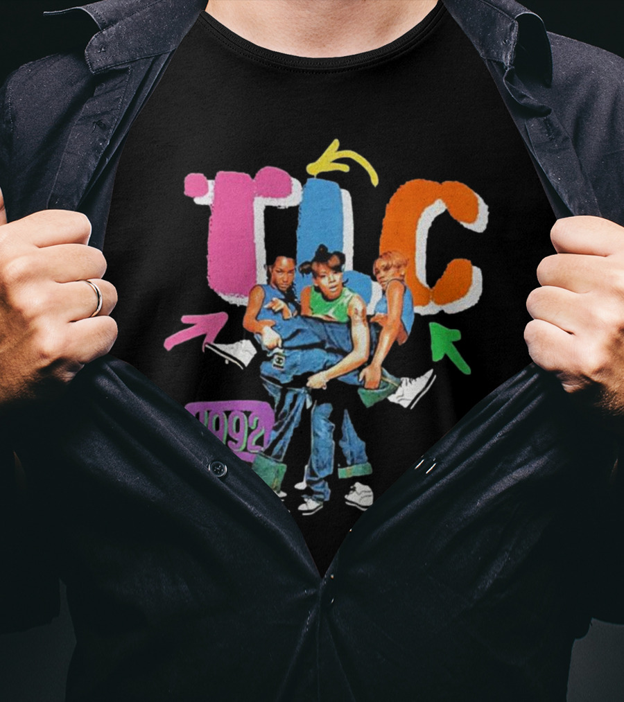 TLC 1992 Attractive Kicking Group T-Shirt