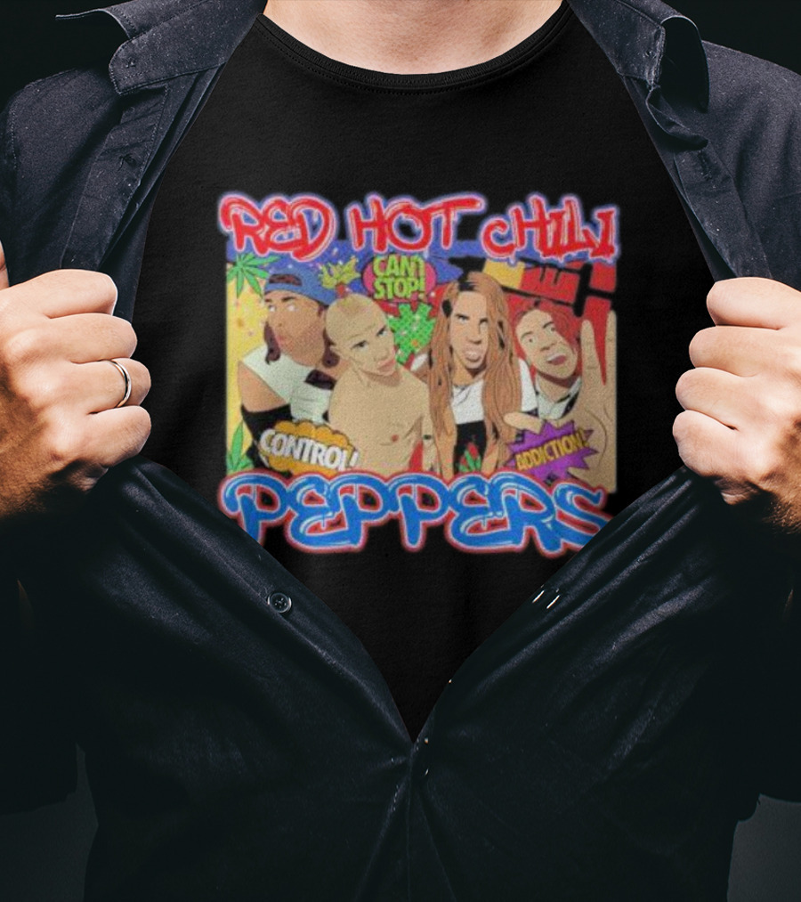 Red Hot Chili Peppers Can't Stop Control Addiction T-Shirt