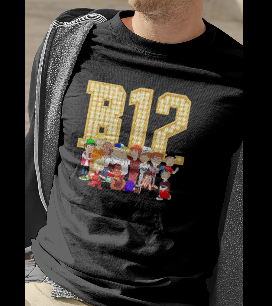 B12 Boys 12 Comic Con Animated Characters Ensemble T-Shirt