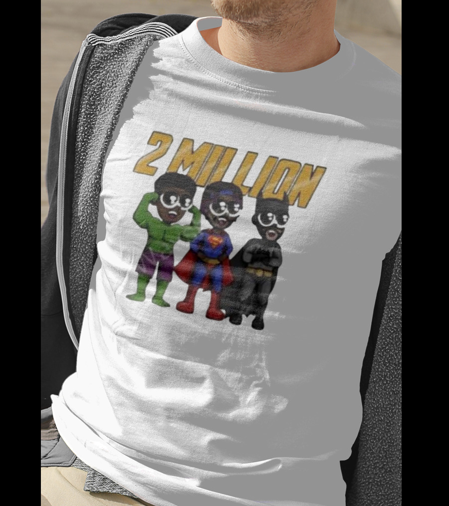 Daydrian Harding 2 Million Subscribers Superhero T-Shirt