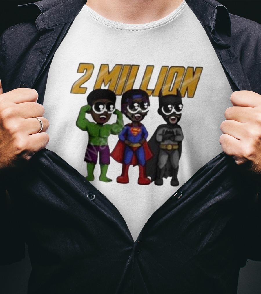 Daydrian Harding 2 Million Subscribers Superhero T-Shirt