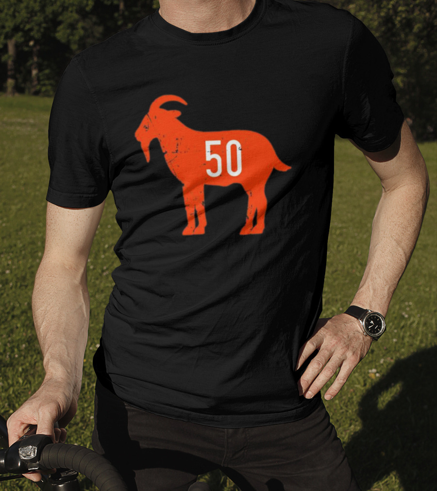Mike Singletary Goat 50 Chicago Football Fan Iconic Number Legend T-Shirt