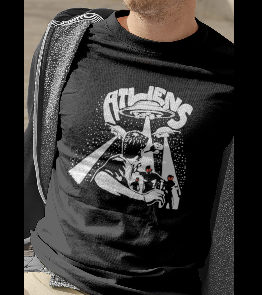 ATLien Abduction Escape With UFO Beam Encounter T-Shirt